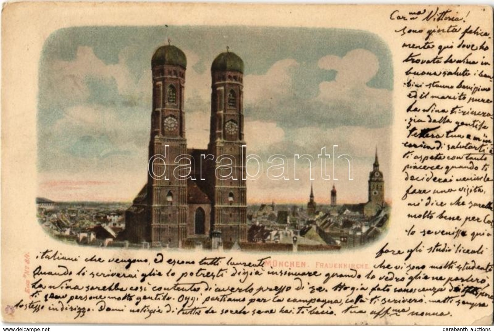 T2/T3 1903 München, Munich; Frauenkirche / Church, 'Eos' No. 84. (EK) - Sin Clasificación