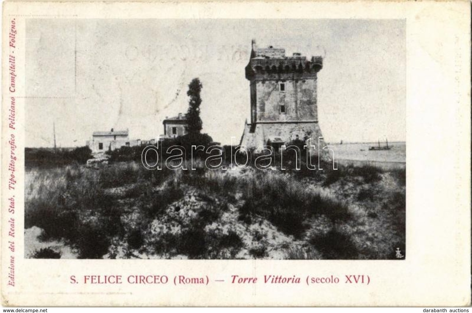 T2/T3 1910 San Felice Circeo, Torre Vittoria / Tower (EK) - Non Classés