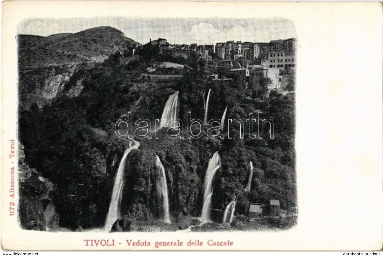 ** T2/T3 Tivoli, Veduta Generale Delle Cascate / General View, Waterfalls (worn Corners) - Ohne Zuordnung