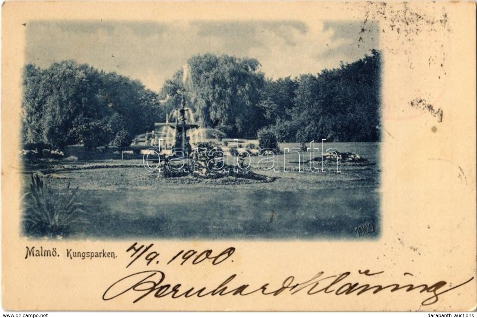 T2 1900 Malmö, Kungsparken / Park, Fountain - Zonder Classificatie