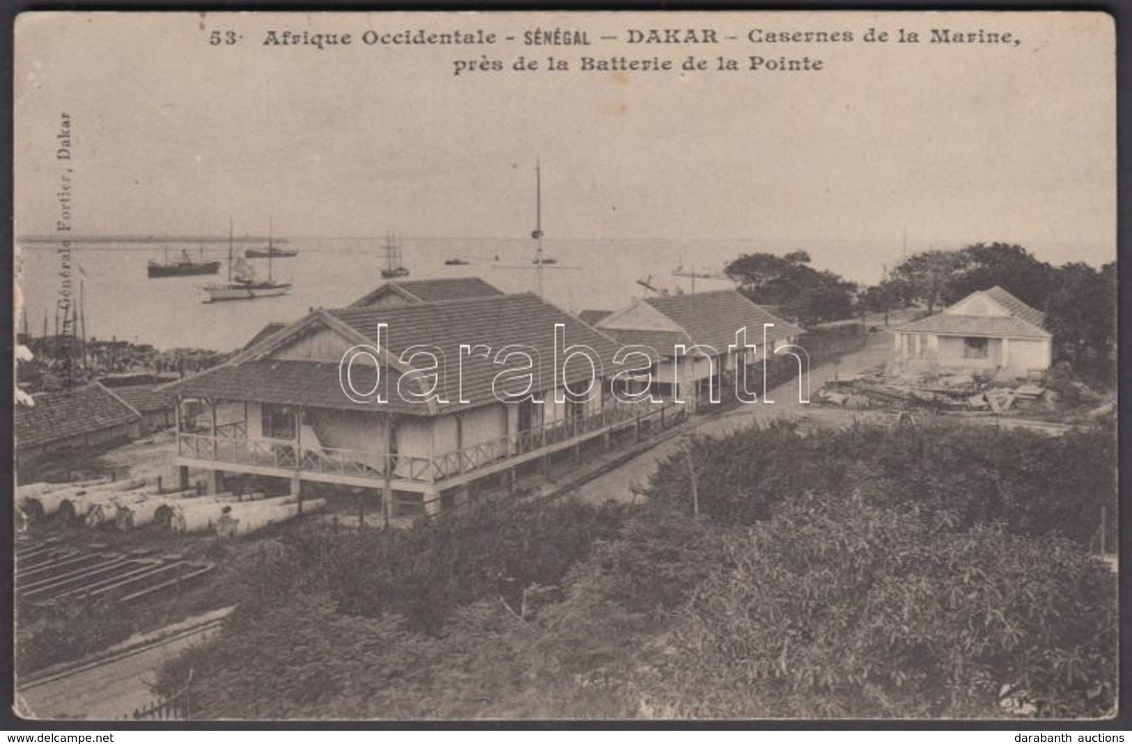 * T3 Dakar, Casernes De La Marine, Prés De La Batterie De La Pointe / Navy Barracks, Ships (EK) - Sin Clasificación