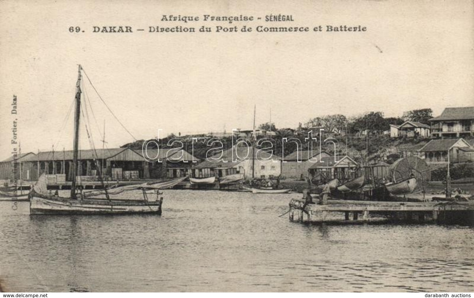 ** T2/T3 Dakar, Direction Du Port De Commerce Et Batterie / Harbour, Sailboats (EB) - Sin Clasificación