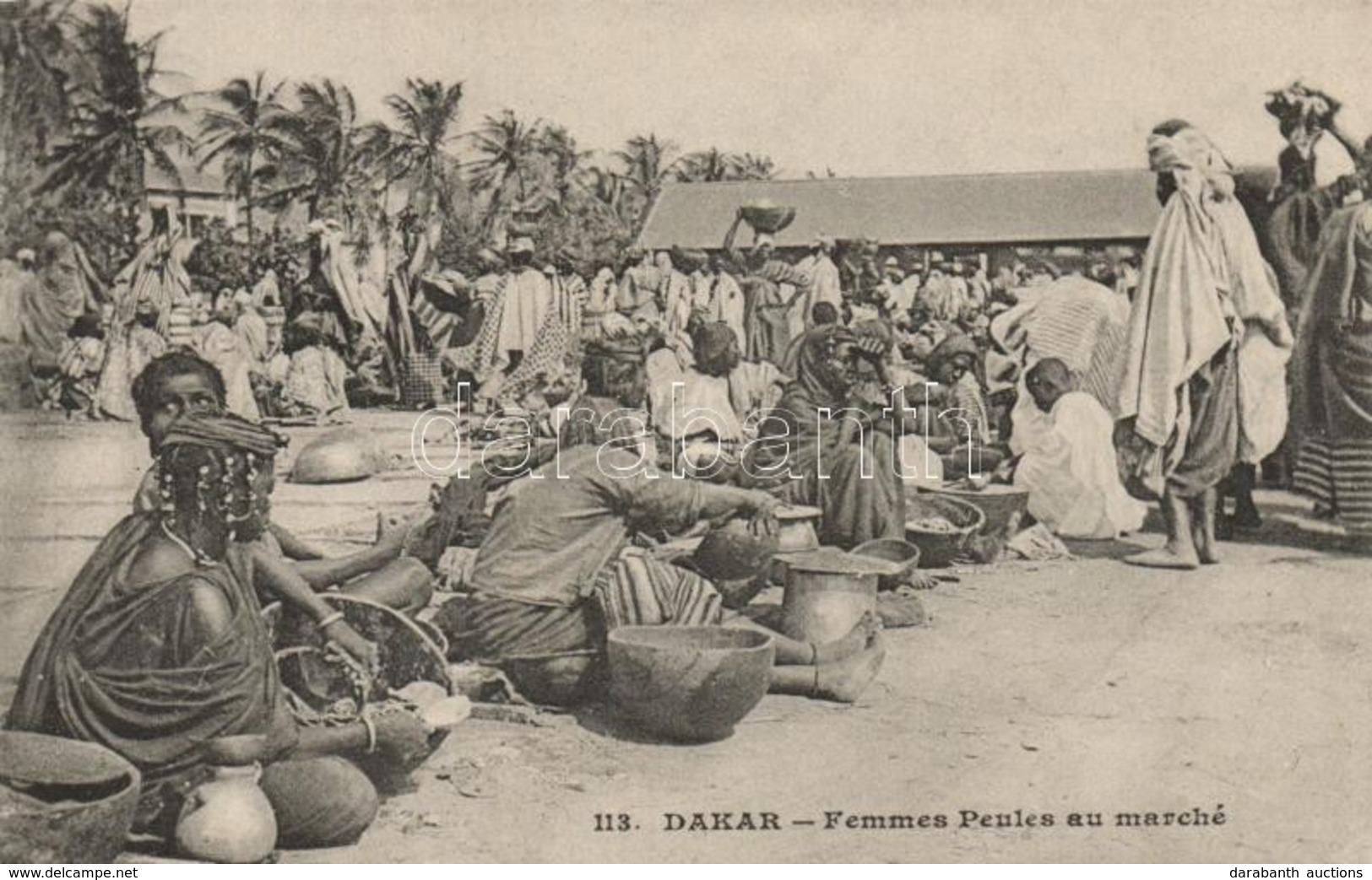 ** T1/T2 Dakar, Femmes Peules Au Marché / Fula Women At The Market, Folklore - Unclassified