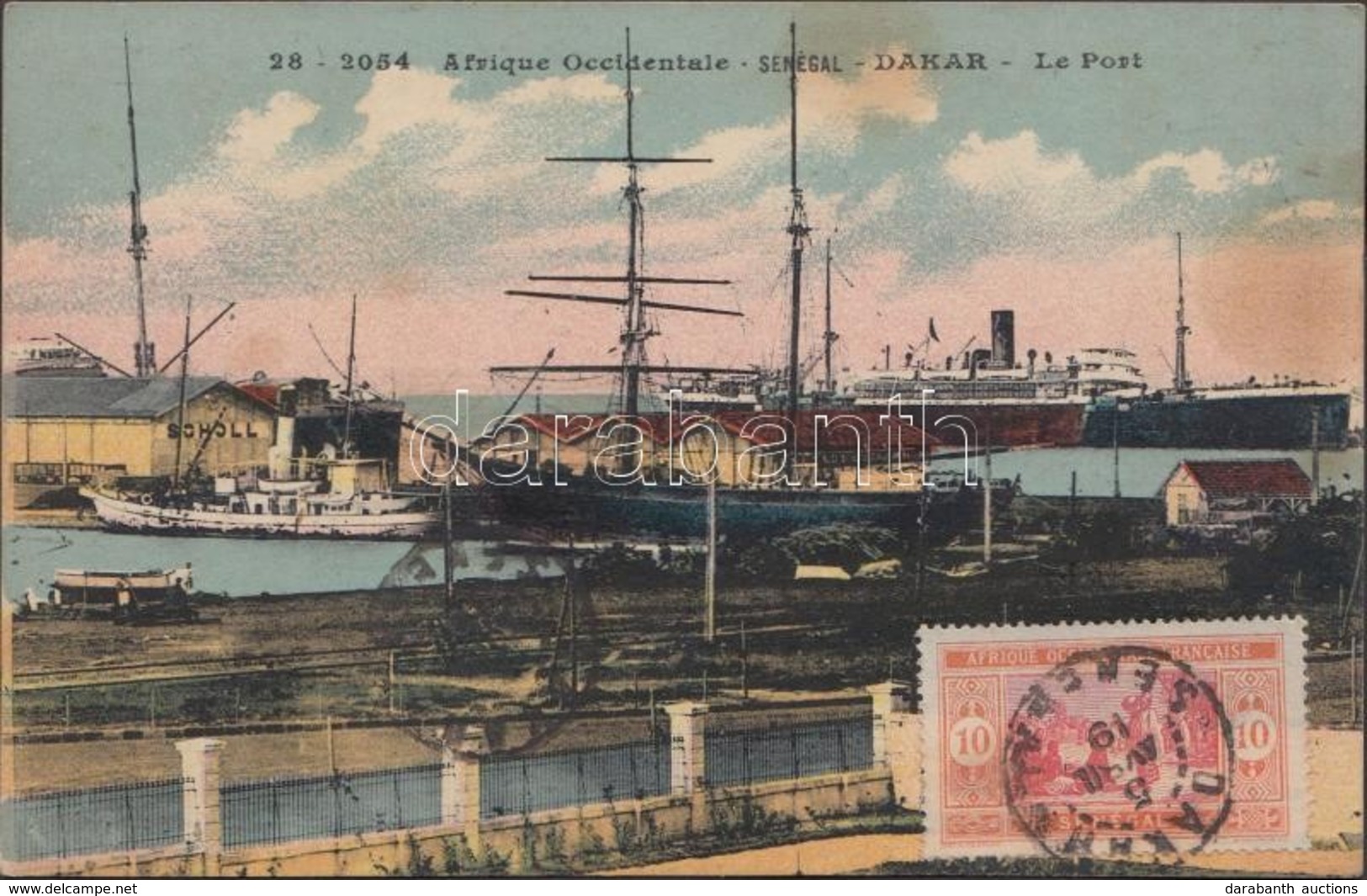 T3 1919 Dakar, Le Port / Harbour, Ships. TCV Card (fl) - Sin Clasificación
