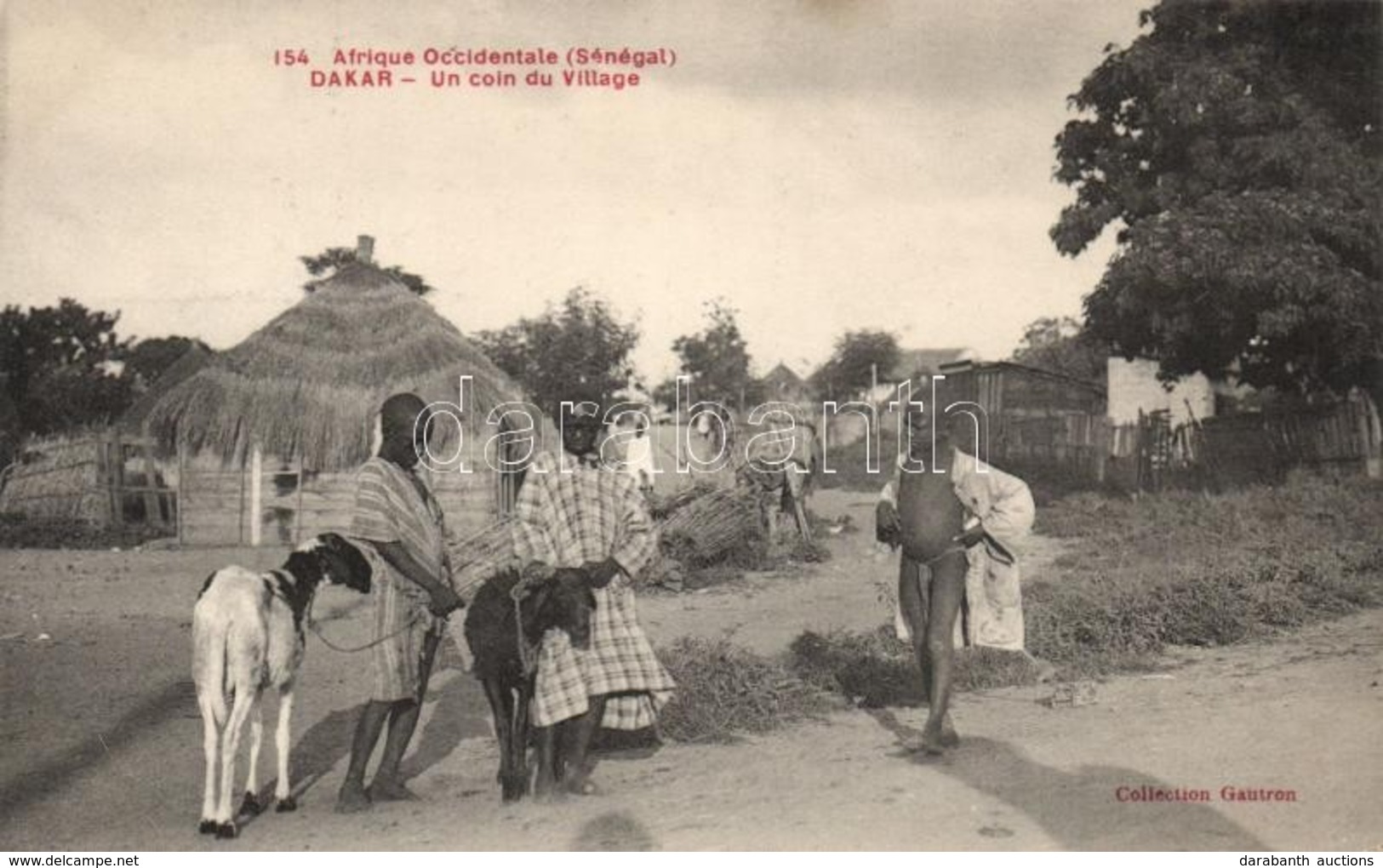 ** T2 Dakar, Un Coin Du Village / Village, Children, Goat, Folklore - Ohne Zuordnung