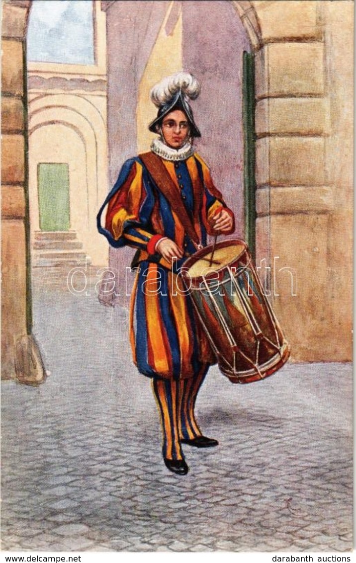 ** T1/T2 Vatican City, Citta Del Vaticano; Tamburino Svizzero / Swiss Guard, Drummer - Sin Clasificación