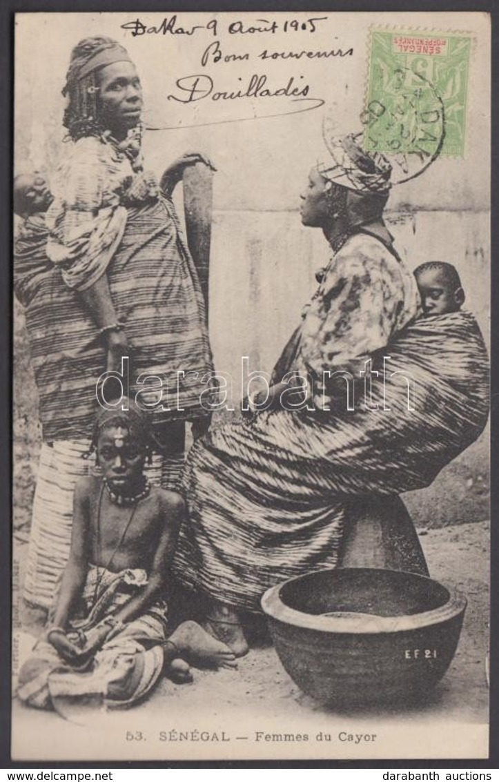 T2 1905 Femmes Du Cayor / Women From Cayor, Senegalese Folklore. TCV Card - Zonder Classificatie