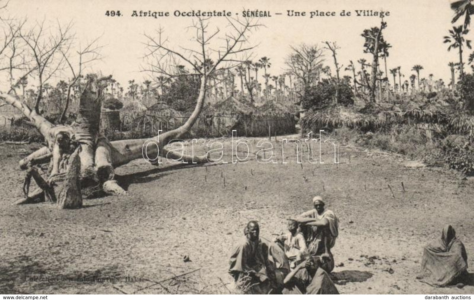 ** T1/T2 Una Place De Village / Village Square, Senegalese Folklore - Sin Clasificación