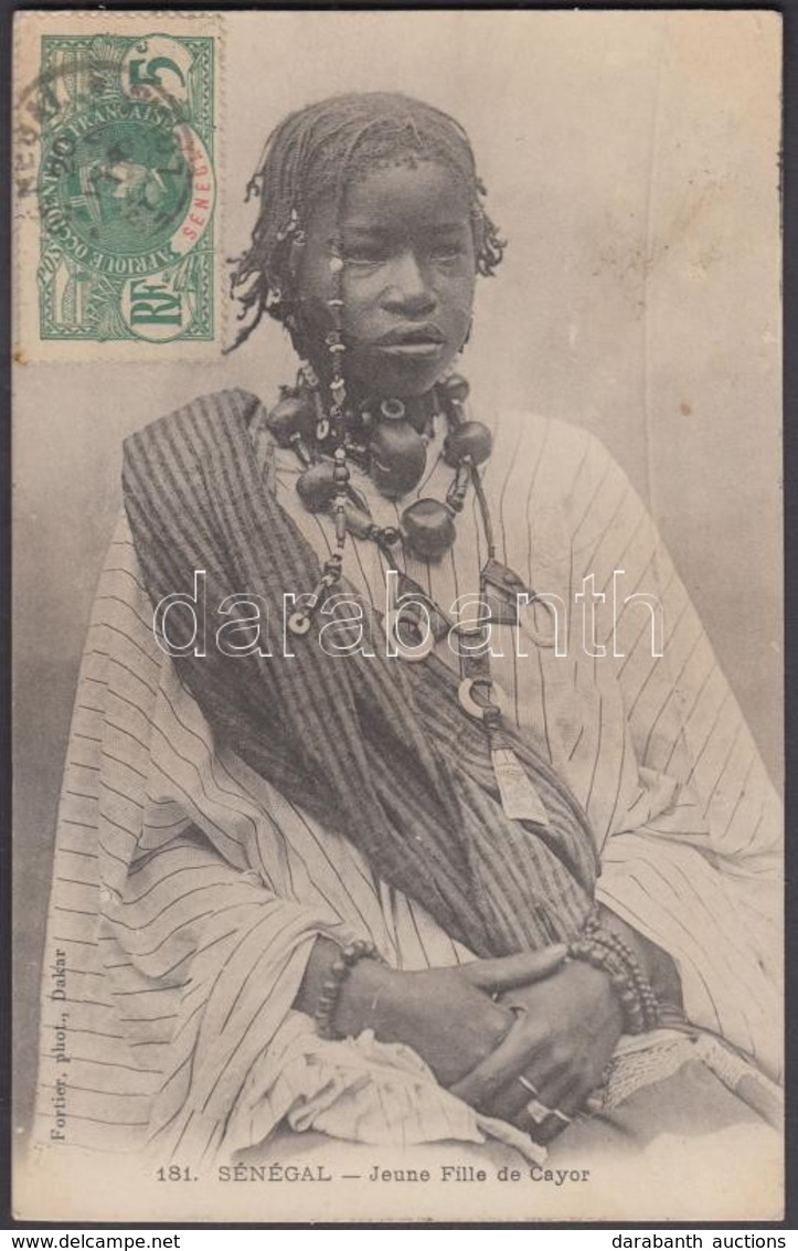 T2 Jeune Fille De Cayor / Young Woman From Cayor, Senegalese Folklore. TCV Card - Ohne Zuordnung