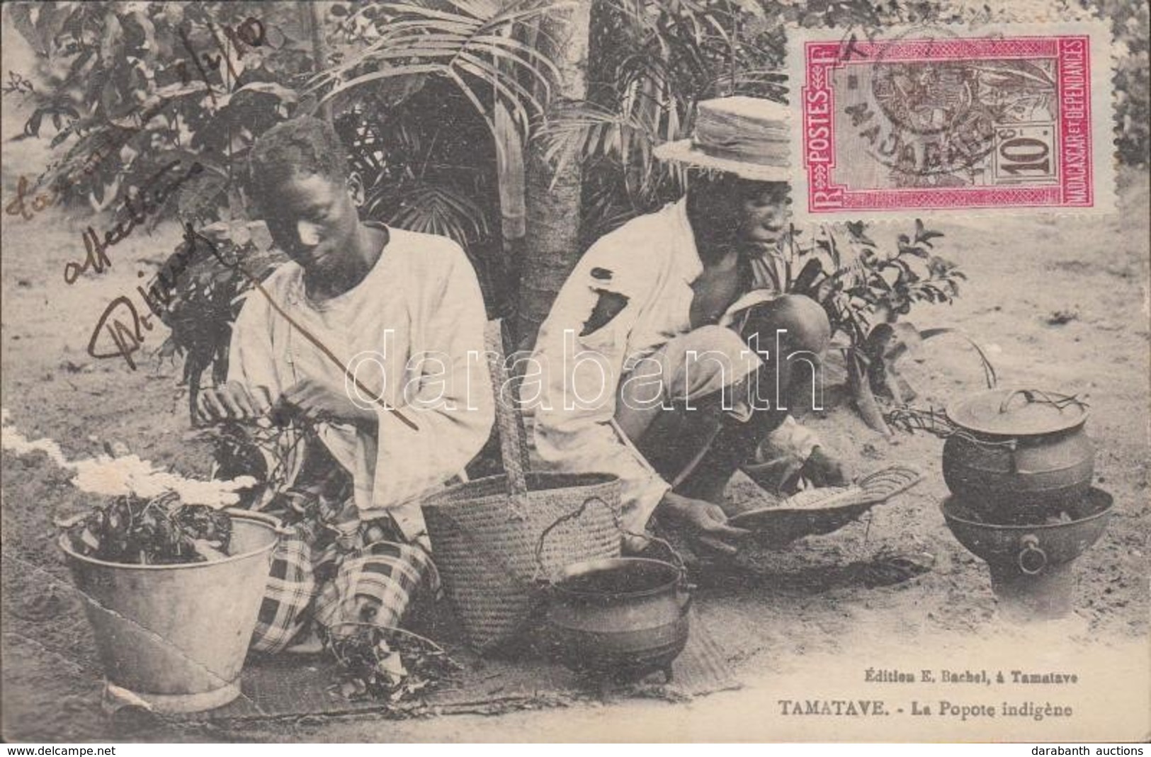 T3 1920 Toamasina, Tamatave; La Popote Indigene / Indigenous Meal, Madagascar Folklore. TCV Card (EB) - Zonder Classificatie