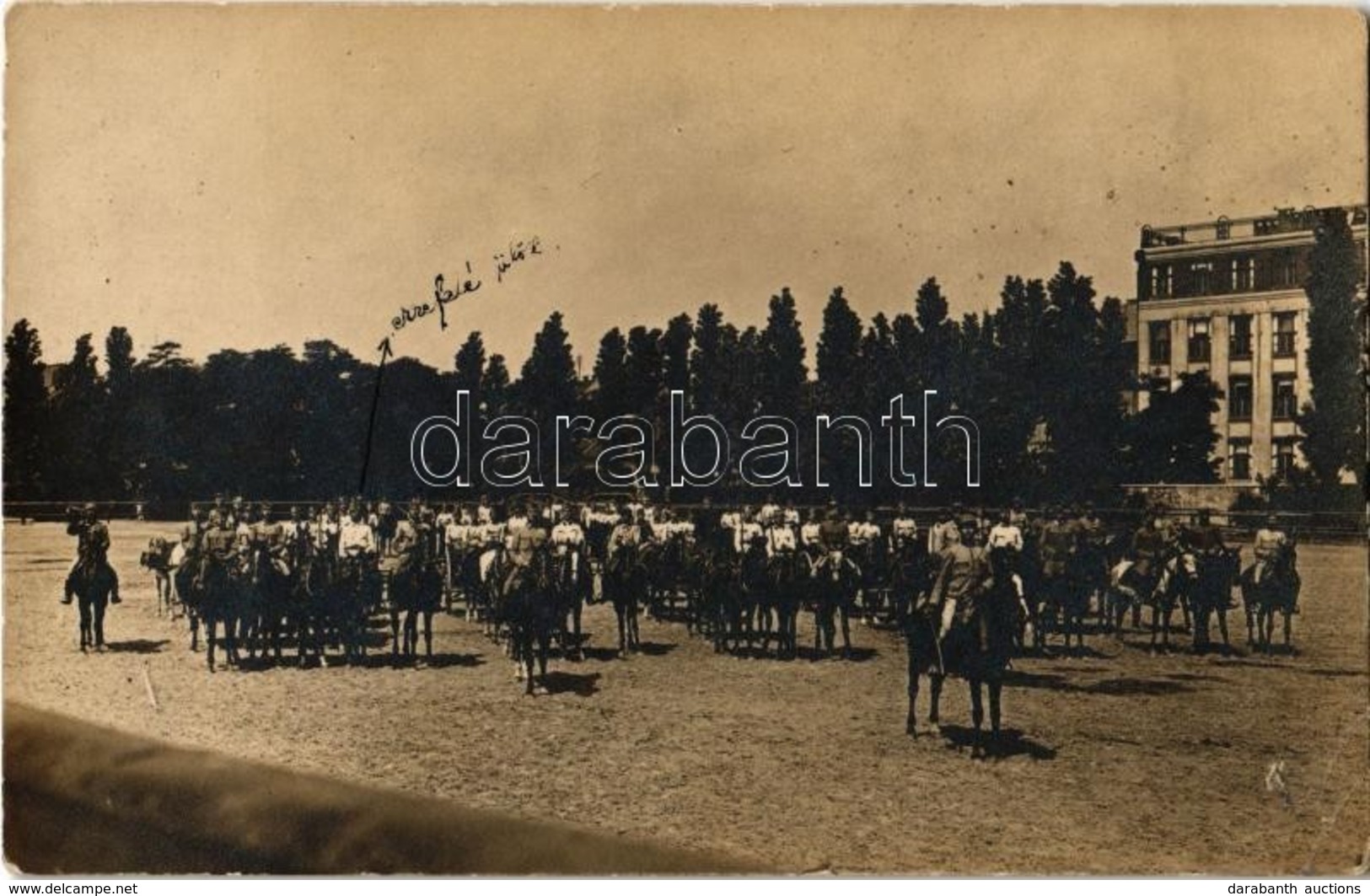 T2 1917 'Ludovika üteg' Gyakorlat Menetkészen áll A Lovardában, Holnap Indulnak Kolozsvárra / WWI Hungarian Battery Read - Ohne Zuordnung