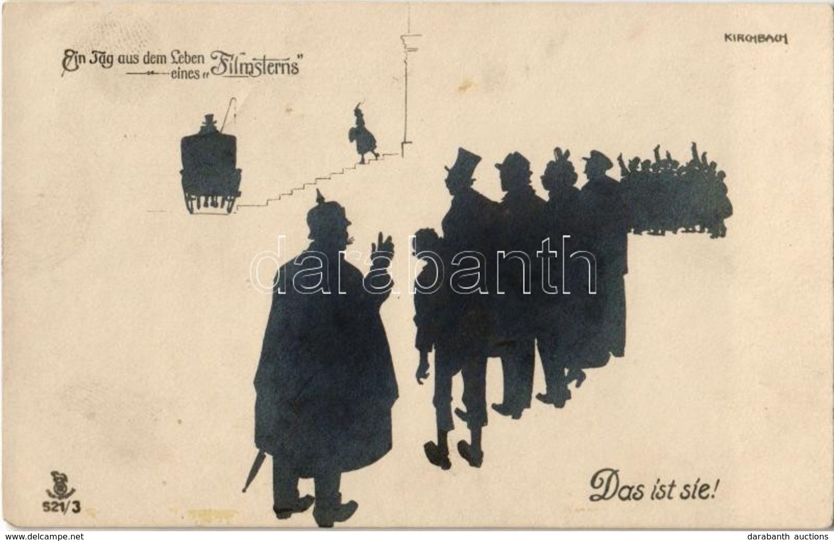 T2 Ein Tag Aus Dem Leben Eines Filmsterns / Silhouette Art Postcard S: Kirchbach - Sin Clasificación