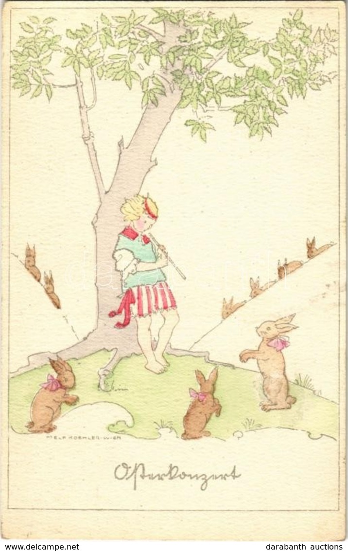 T2 1929 Oster / Easter Art Postcard. WEAG Nr. 7. S: Mela Koehler - Sin Clasificación