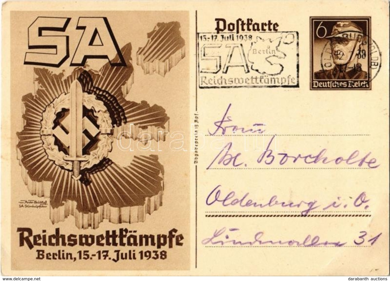 T2/T3 SA Reichswettkämpfe Berlin 15-17. Juli 1938 / Sturmabteilung Imperial Competition Games, NSDAP Nazi Party Propagan - Sin Clasificación