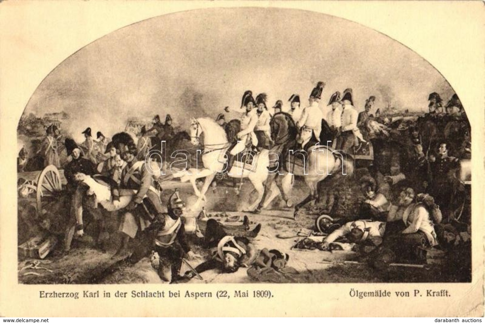 * T2/T3 Erzherzog Karl In Der Schlacht Bei Aspern / Archduke Charles, Duke Of Teschen, Battle Of Aspern, 5 Heller Ga. So - Unclassified