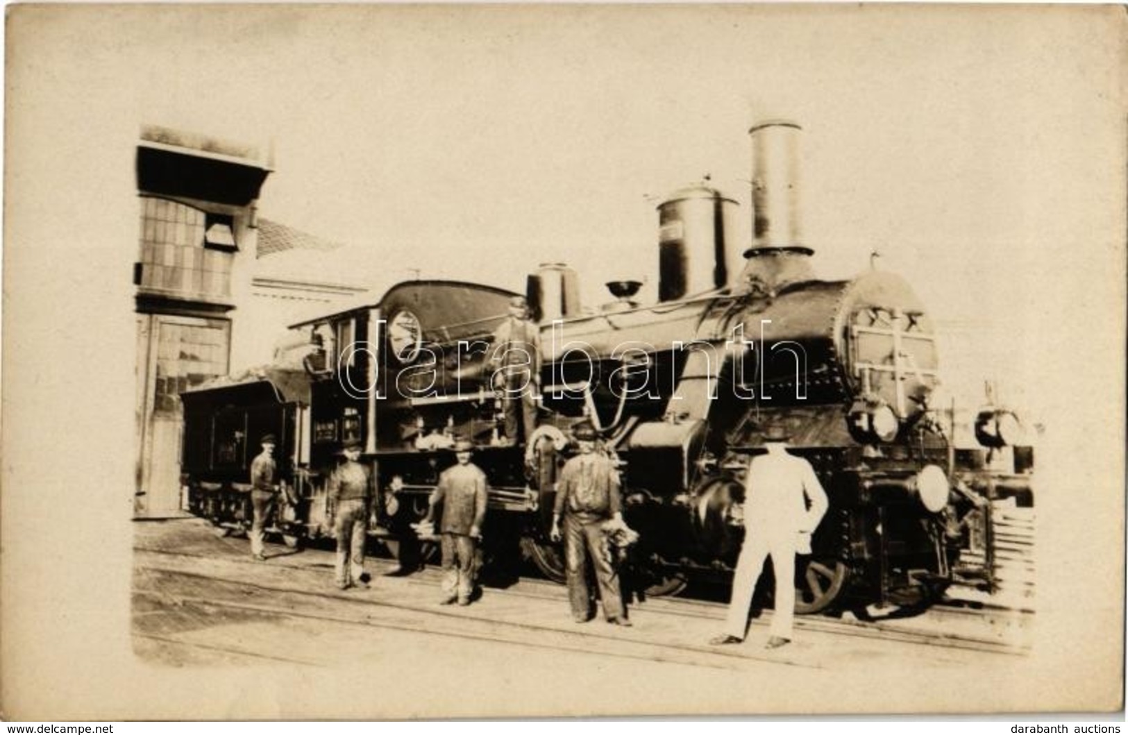 * T1/T2 MÁV 320,004. Sorozatú Gőzmozdonya / Hungarian State Railways Locomotive. Photo - Zonder Classificatie