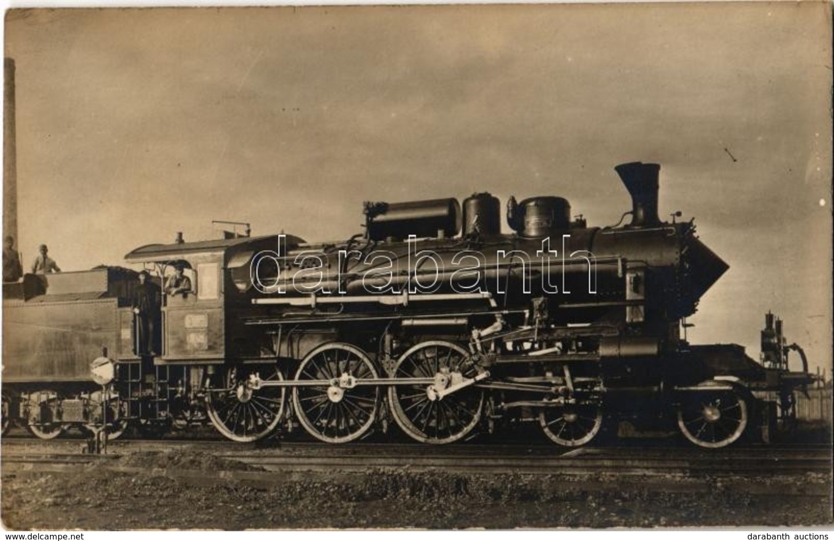 ** T2 MÁV 327. Sorozatú Gőzmozdonya / Hungarian State Railways Locomotive. Photo - Sin Clasificación