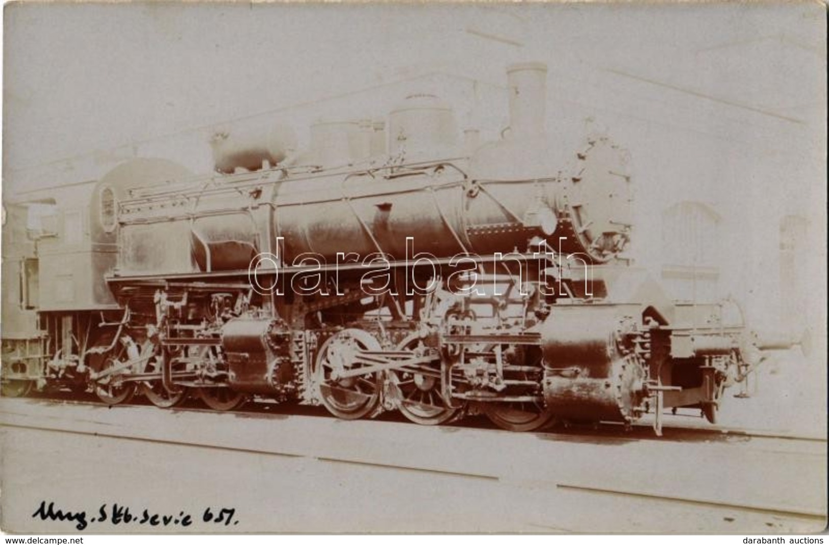 * T2 MÁV 651. Sorozatú Gőzmozdonya. Gőzmozdony Szaklap Kiadása / Hungarian State Railways Locomotive. Photo - Sin Clasificación