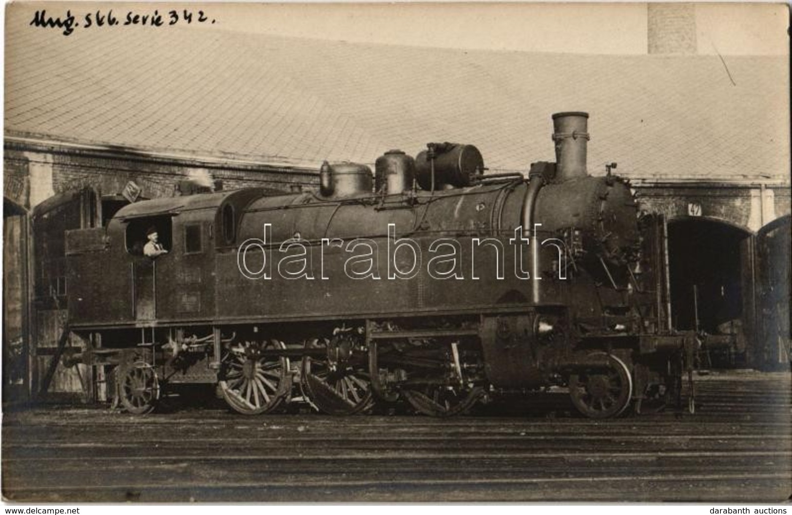 * T2 MÁV 342. Sorozatú Szertartályos Gőzmozdonya. Gőzmozdony Szaklap Kiadása / Hungarian State Railways Locomotive. Phot - Non Classés