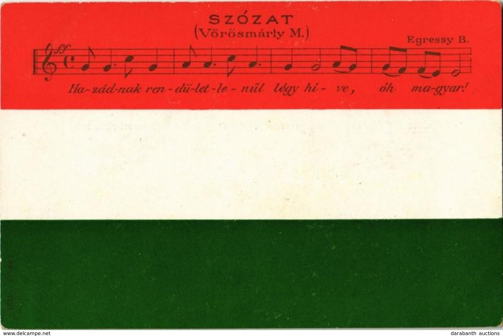 * T2 Szózat. Magyar Hazafias Lap / Second National Anthem Of Hungary, Patriotic Propaganda - Zonder Classificatie