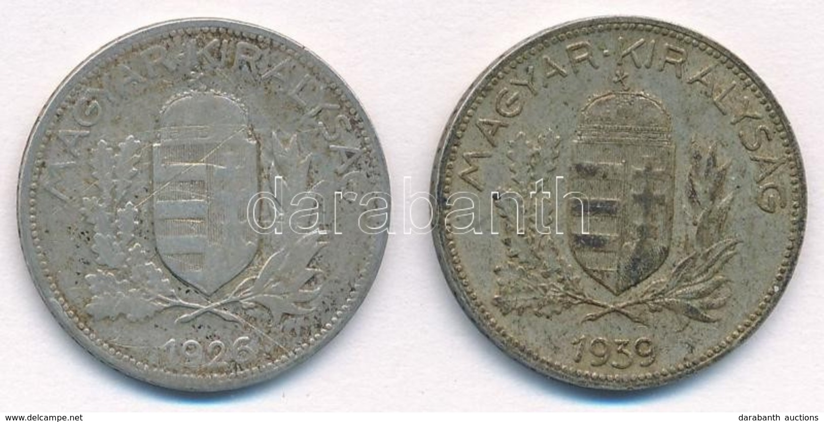 1926-1939. 1P Ag (2xklf) T:2-3 Patina 
Adamo P6 - Non Classés