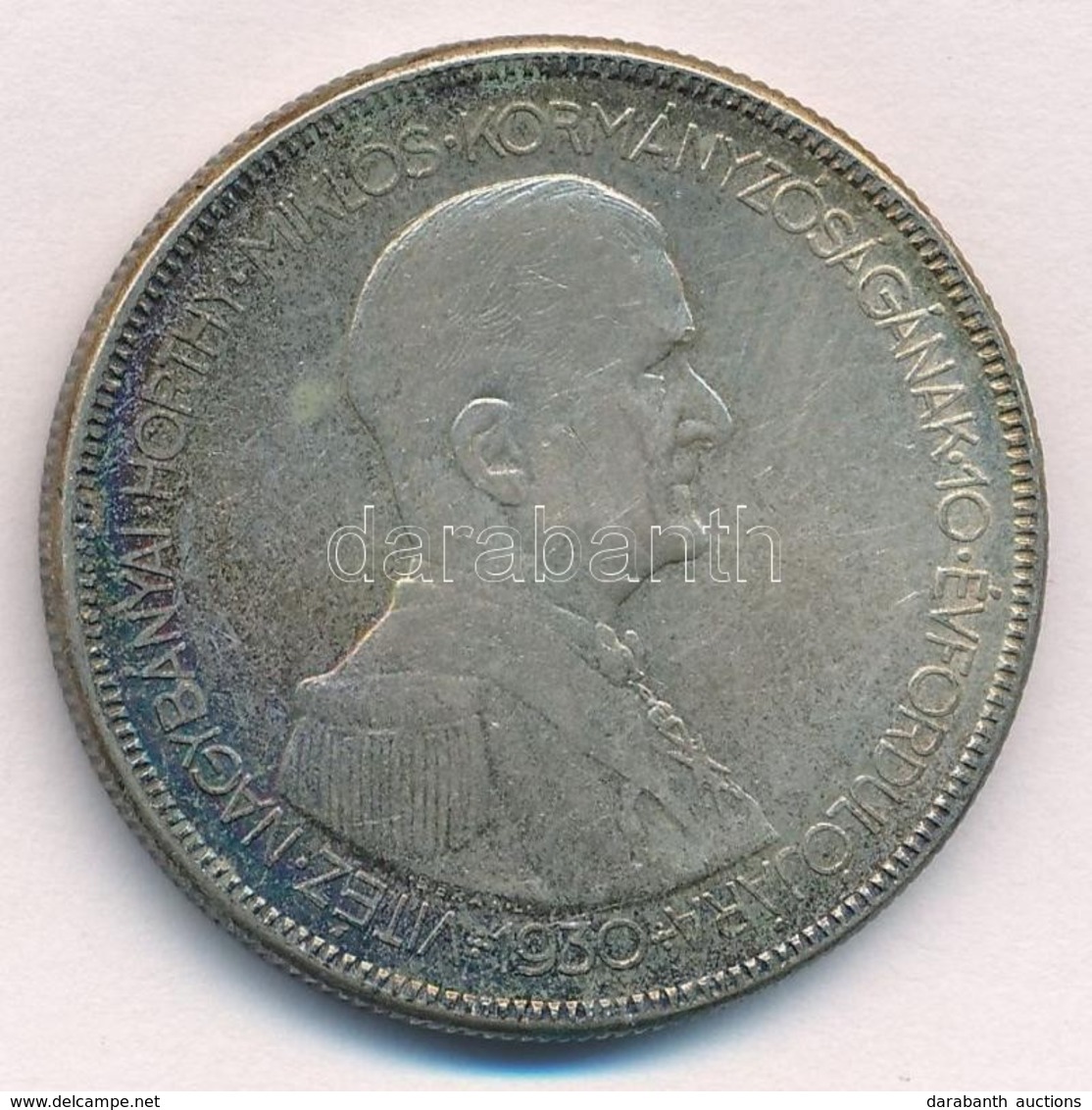 1930. 5P Ag 'Horthy Jobbra' T:2
Adamo P8 - Zonder Classificatie