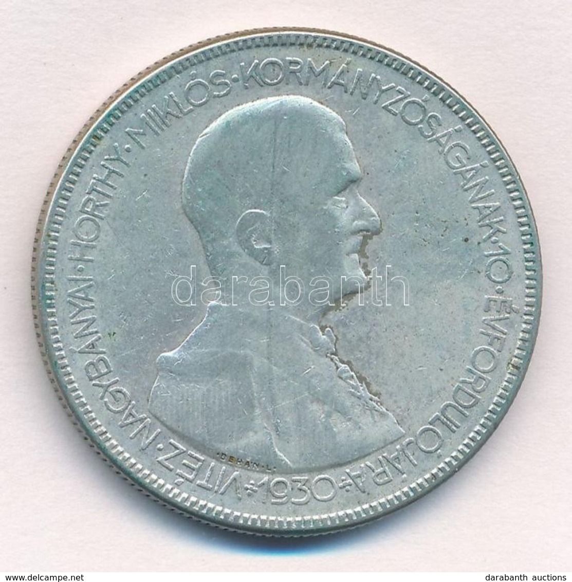 1930. 5P Ag 'Horthy Jobbra' T:3 
Adamo P8 - Unclassified