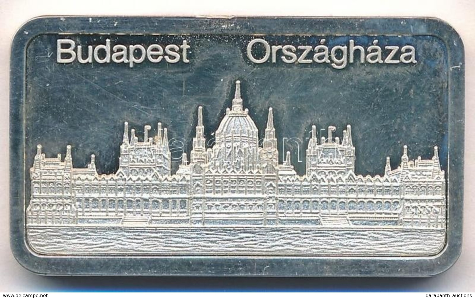 DN 'Budapest Országháza / Magyar Korona' Jelzett Ag Befektetési Tömb (31,14g/0.999/24x42mm) T:1,1- (eredetileg PP) Kis P - Zonder Classificatie