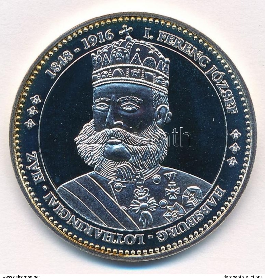 DN 'Magyarország Keresztény Királyai / I. Ferenc József 1848-1916' Ag Emlékérem (20,20g/0.333/39mm) T:PP Kis Patina - Zonder Classificatie