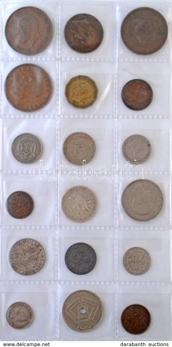 77db-os Vegyes Külföldi Fémpénz Tétel Albumba Rendezve, Közte Bulgária, NDK, Szovjetunió T:vegyes
77pcs Of Various Coins - Zonder Classificatie