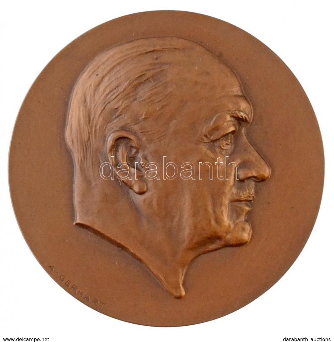 Ausztria DN 'Lehár Ferenc' Br Emlékérem. Szign.: A. Gerhart (60mm) T:1-
Austria ND 'Lehár Ferenc' Br Commemorative Medal - Zonder Classificatie