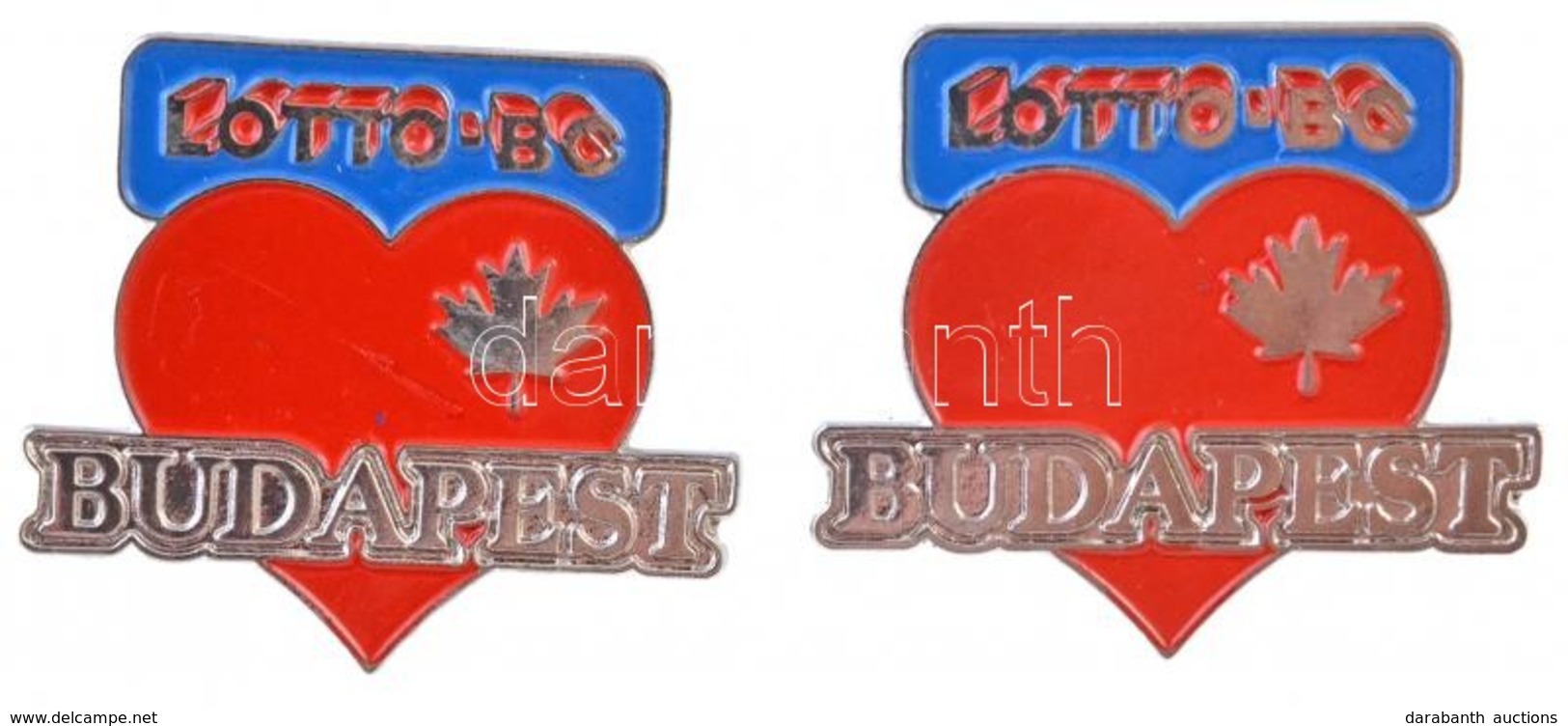 Kanada DN 'Lotto BC - Budapest' Jelvény (2x) T:1
Canada ND 'Lotto BC - Budapest' Badge (2x) C:UNC - Ohne Zuordnung