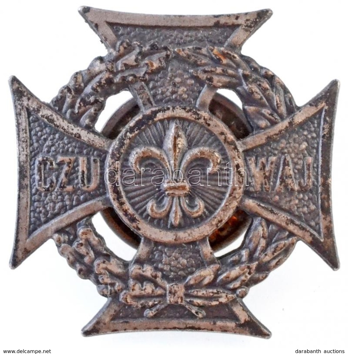 Lengyelország DN 'Czu Wáj' Ezüstözött Br Cserkész Jelvény (26mm) T:1-
Poland ND 'Czu Wáj' Silvered Br Scout Badge (26mm) - Non Classés