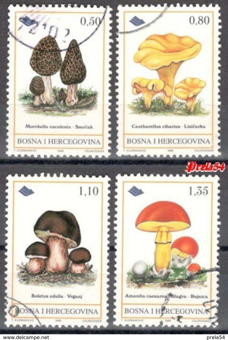 Bosnia Sarajevo - Fungus 1998 Used Set - Bosnia And Herzegovina