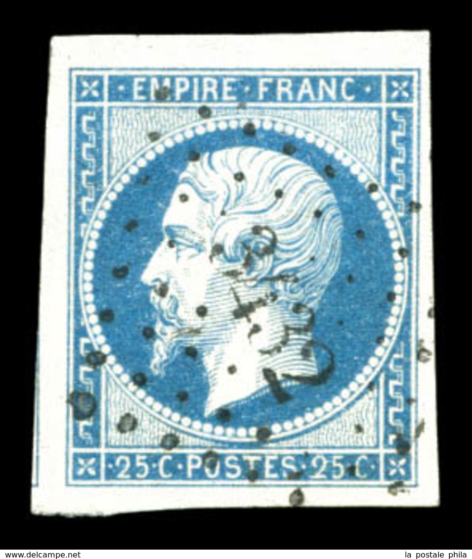 O N°15, 25c Empire Obl PC '3432', Grande Marges. SUP (signé Calves/certificat)  Qualité: O - 1853-1860 Napoléon III