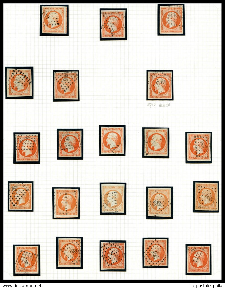 O 40c Empire: Collection De 43 Exemplaires Dont Nuances, Paires Et Oblitérations, Très Belle Qualité. SUP  Qualité: O - 1853-1860 Napoléon III