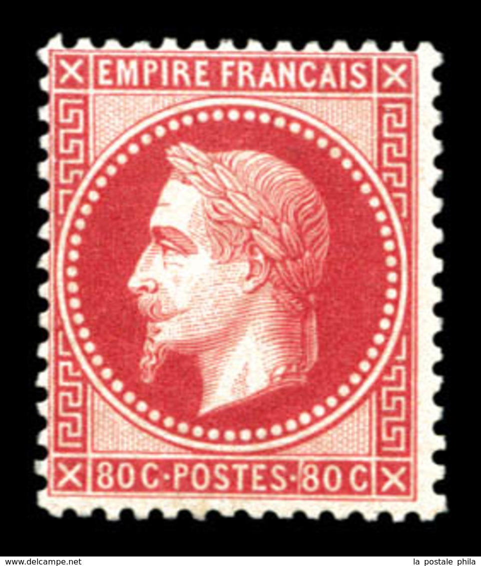 ** N°32d, 80c Rose Vif, Fraîcheur Postale. SUP (signé Brun/certificats)  Qualité: ** - 1863-1870 Napoléon III Con Laureles