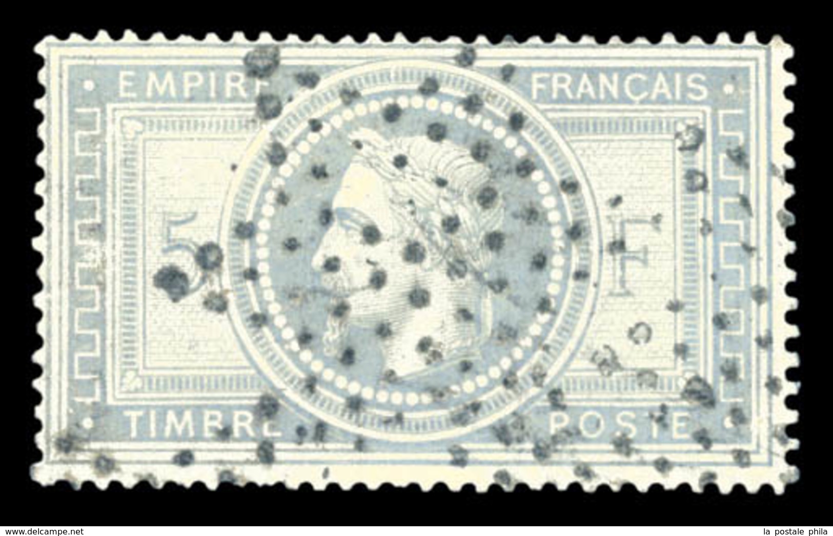 O N°33, 5F Empire, Obl GC. TB (signé Calves/Brun/certificat)  Qualité: O  Cote: 1150 Euros - 1863-1870 Napoleon III With Laurels