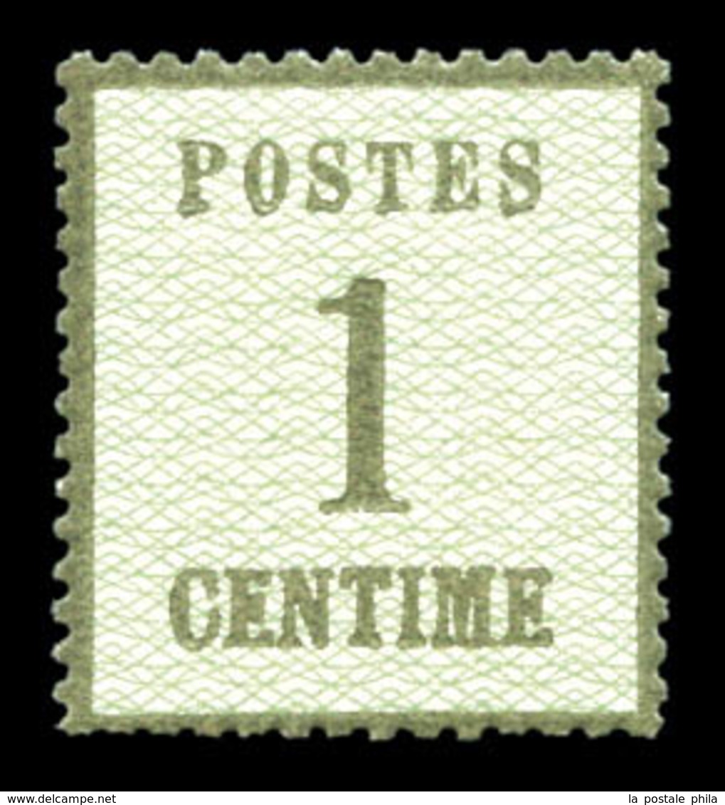 ** N°1, 1c Vertbronze, Fraîcheur Postale. SUP  Qualité: ** - Autres & Non Classés