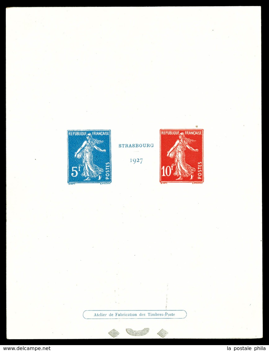 (*) N°2, Exposition Philatélique De Strasbourg En épreuve De Luxe, SUP. R.R. (certificat)  Qualité: (*)  Cote: 3500 Euro - Mint/Hinged