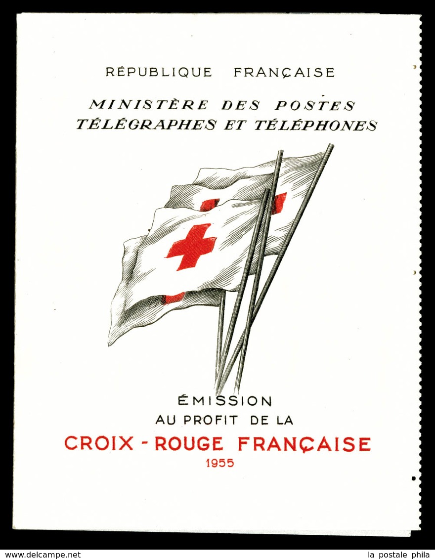 ** Carnet Croix Rouge De 1955, TB (certificat)  Qualité: **  Cote: 450 Euros - Croix Rouge