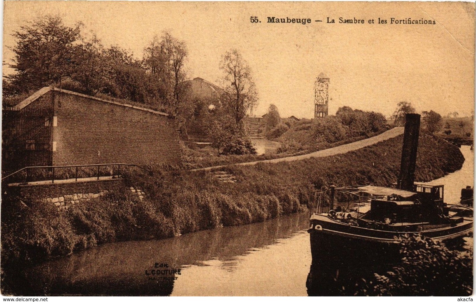 CPA MAUBEUGE - La Samre Et Les Fortificatoins (126903) - Maubeuge