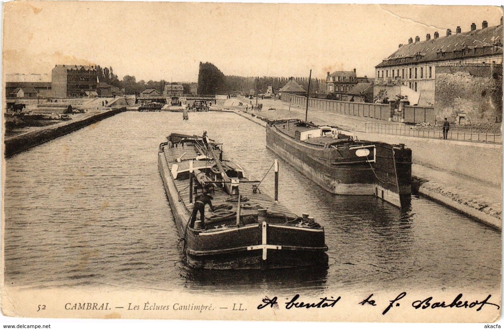 CPA CAMBRAI - Les Ecluses Cantimpre (126919) - Cambrai