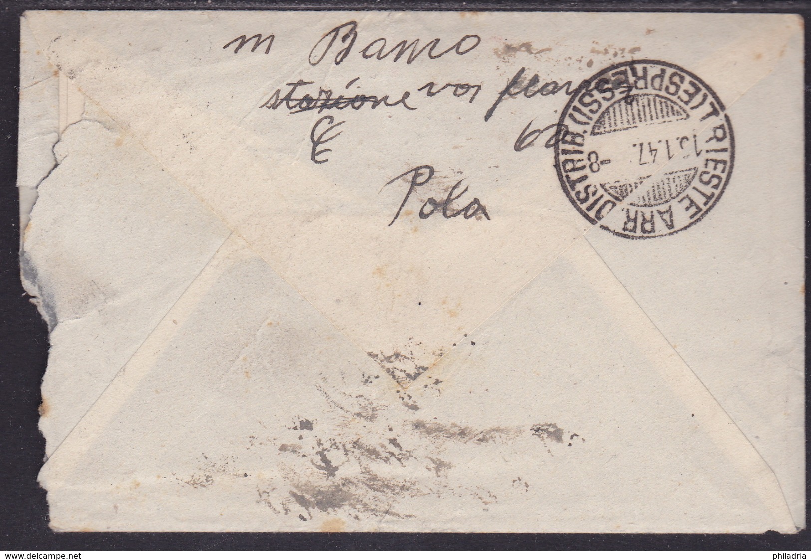 Pola - Pola, AMG VG, Cover, Mailed 1947 To Trieste - Marcophilie