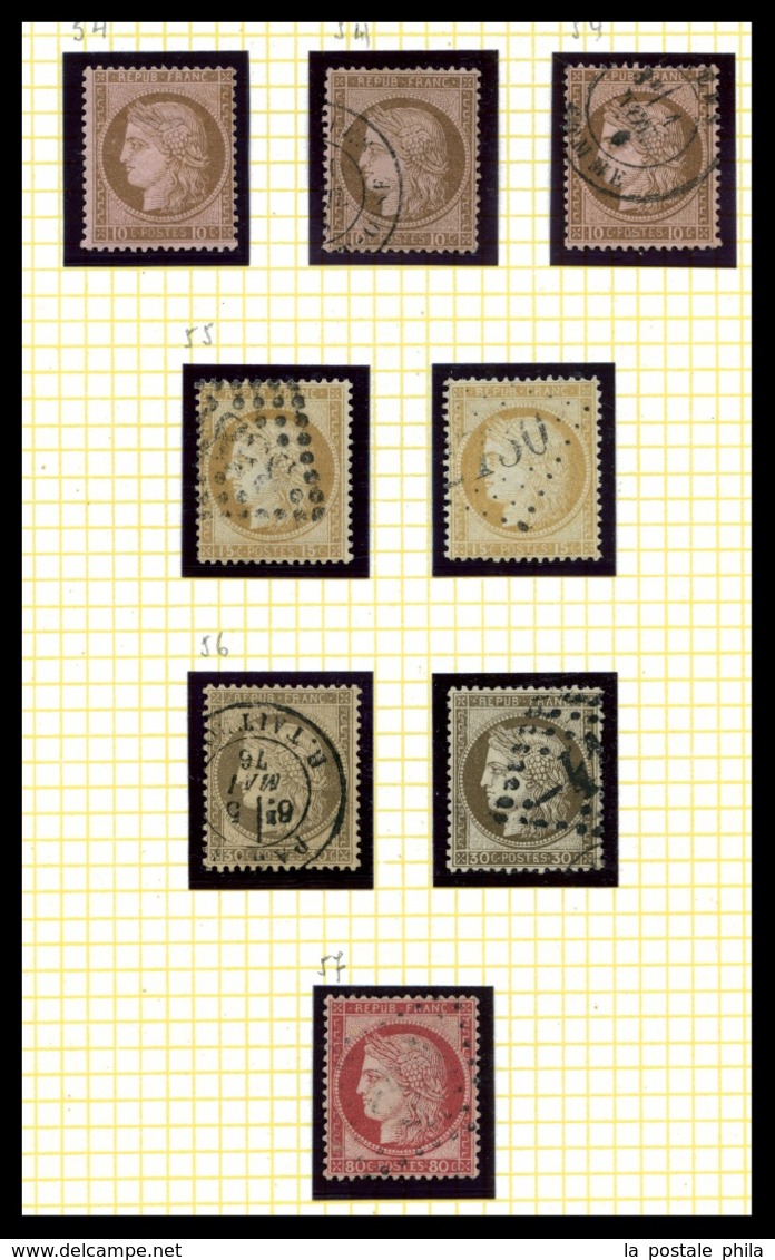 & 18491907: Collection de timbres neuf et oblitérés, des exemplaires par multiples, des oblitérations, de bonnes valeurs
