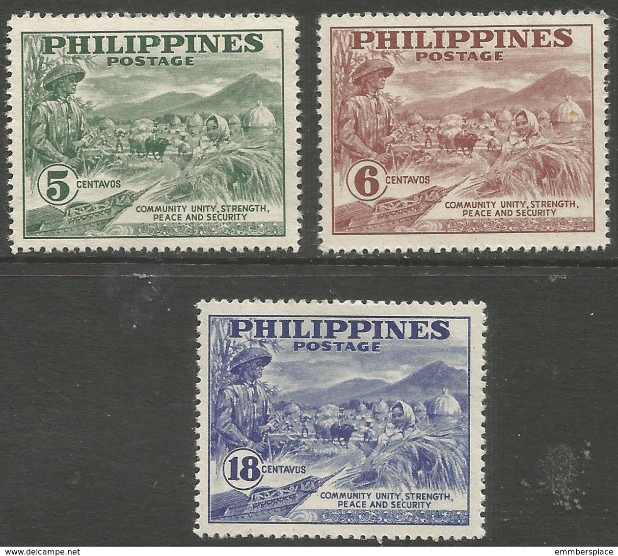 Philippines - 1950 Baguio Peace Conference  MNH **     Mi 520-2   Sc 551-3 - Philippines