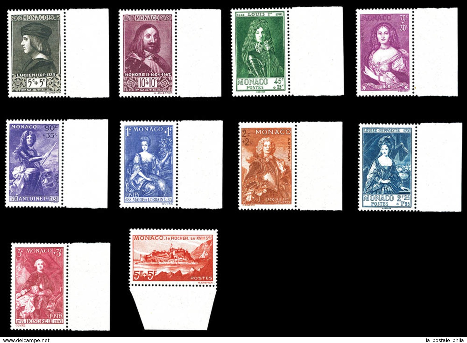 ** N°185/94, Série Des Princes Bdf. SUP  Qualité: **  Cote: 575 Euros - Unused Stamps