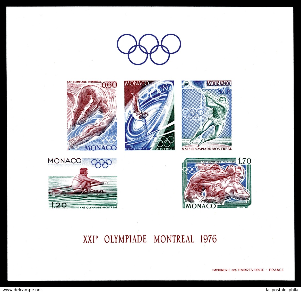 ** N°11a, JO De Montreal 1976 Non Dentelé, TTB  Qualité: **  Cote: 580 Euros - Blocks & Sheetlets