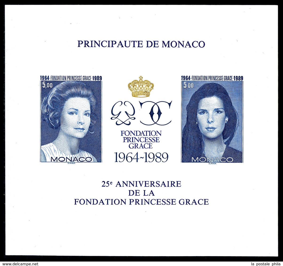 ** N°48a, Fondation Princesse Grace Non Dentelé, TTB  Qualité: **  Cote: 465 Euros - Blocks & Sheetlets