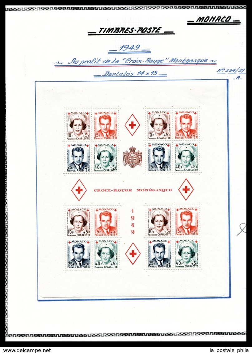 N 1885/1968, Collection Quasi Complète En Neufs */** Presentée En Album Thiaude Cuir, Dont N°9 Et 10, 33, 27 à 33, 119 à - Collezioni & Lotti
